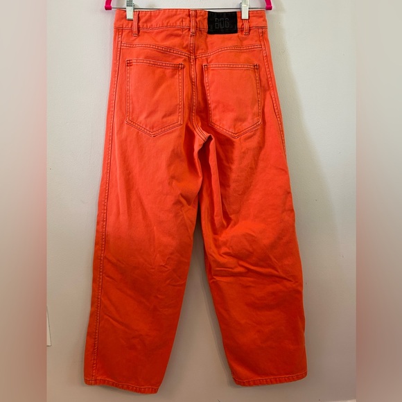 BDG Urban Outfitters Rih Orange Baggy Low Rise Wide Leg Jeans Pants 90s 24 - Picture 7 of 13